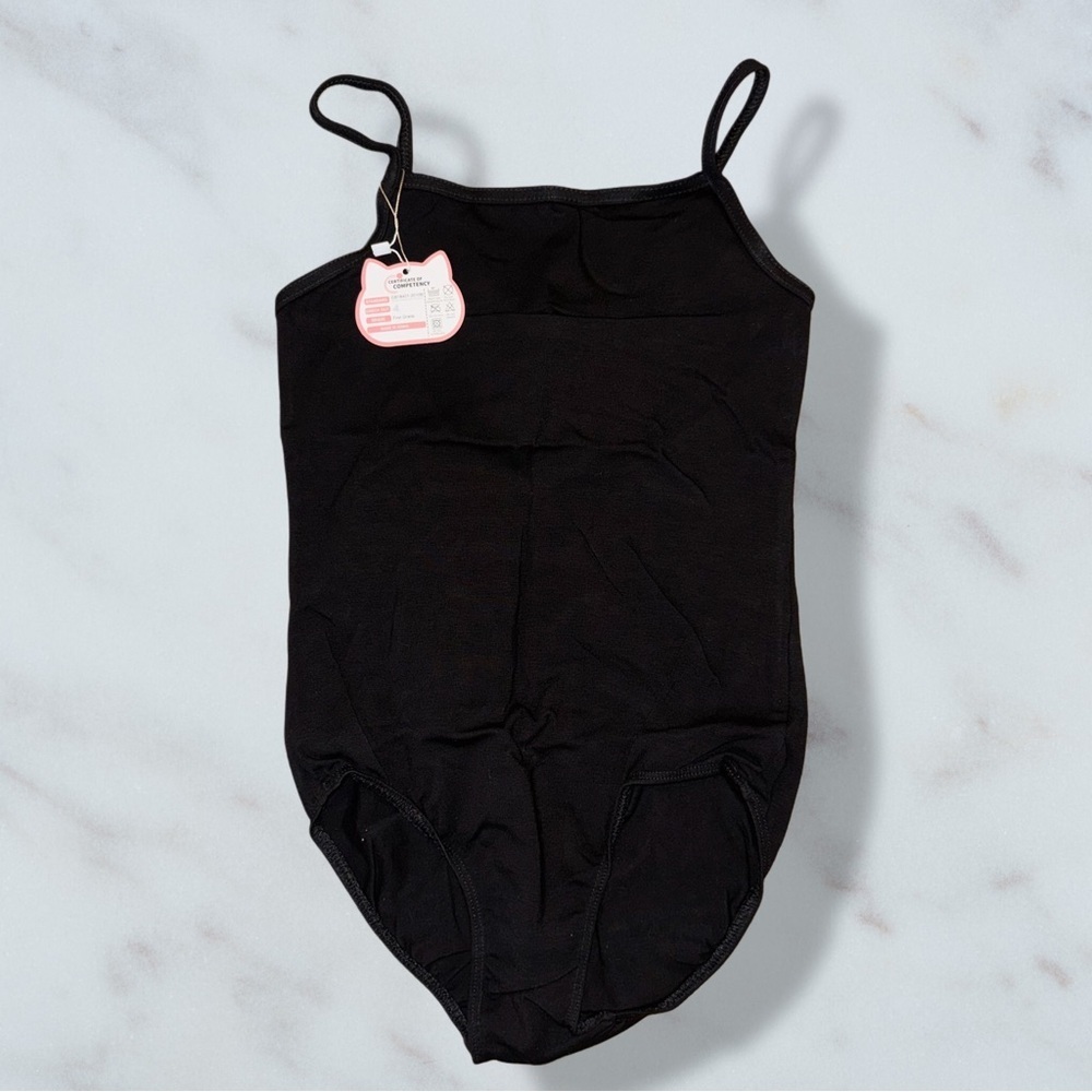 Black Youth Dance Spaghetti Strap Leotard